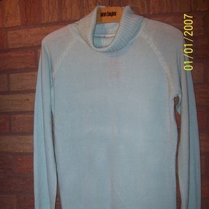Baby Blue Fitted Turtleneck